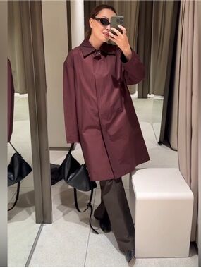 NWT ZARA WATER REPELLENT TRENCH ZW COLLECTION SIZE XS